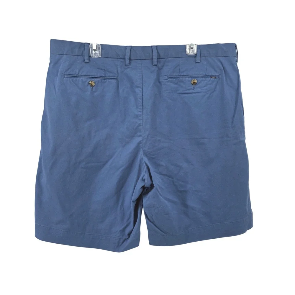 Polo Ralph Lauren Mens Stretch Classic Fit Chino Shorts Blue Size 40 Golf Preppy